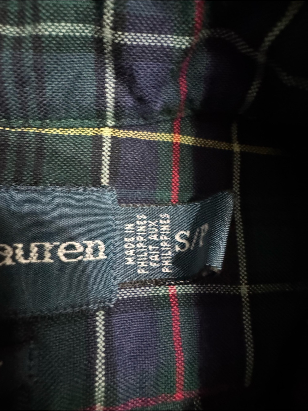 Polo by Ralph Lauren Green Plaid Button-Down Classic Vintage Shirt Small - Picture 5 of 7